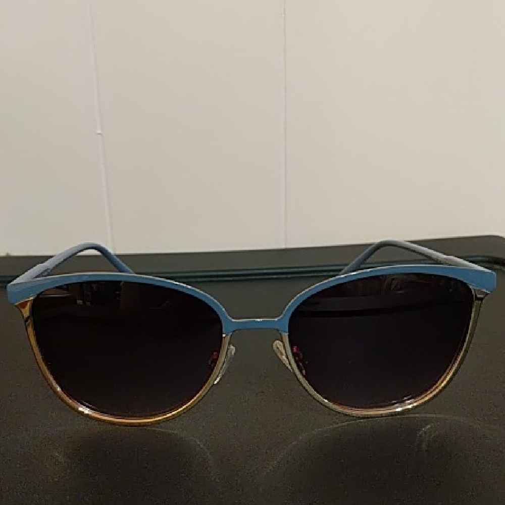 Stylish Blue and Brown Sunglasses